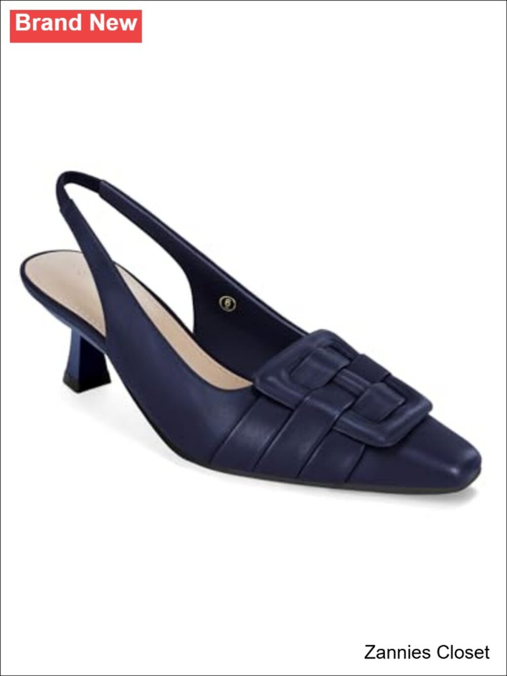 ✨ Coutgo Women's Slingback Kitten Heels Pointed Toe Closed Toe Pumps